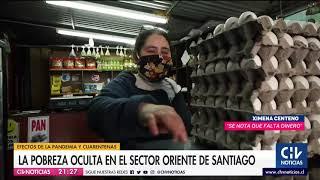 La pobreza oculta en el sector oriente de Santiago