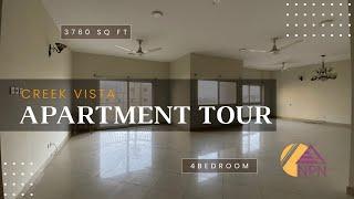 Creek Vista Apartment Tour | 4 Bedroom Luxury Apartment | DHA Phase 8 Karachi