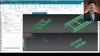 How to Convert 3D Model to 1D Model for FEA in SIEMENS NX #nxcad #cae Full video link in description