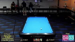 Double Kiss Pool Hall Saturday 9 Ball Table 1 (17/8/24)