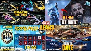 OMG  NEW MCLAREN IS HERE| FREE F1 SUPER BUGGY| NEWA10 ROYAL PASS ALL 1 TO100 RP LEAKSPUBGM BGMI