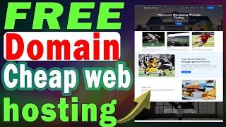 Cheap web hosting with free domain (100% FREE DOMAIN NAME)