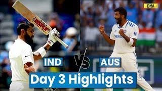 Ind Vs Aus Highlights: Virat Kohli, Yashasvi Jaiswal Hit Century I India Vs Australia Highlights