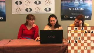 Press Conference Round 2: Kosteniuk Alexandra (RUS) - Girya Olga (RUS)