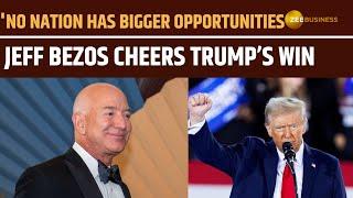 Bezos Comments on Trump's 2024 Presidential Win | Donald Trump, Jeff Bezos , U.S. elections