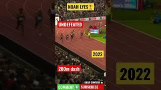 Noah Lyes Undefeated 200m  #shorts #noahlyles #sports