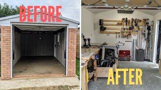 Convert a Concrete Panel Garage into a Workshop