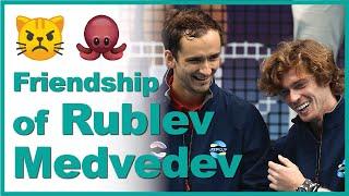 Friendship of Andrey Rublev and Daniil Medvedev 丨Grumpy Cat and Octopus 