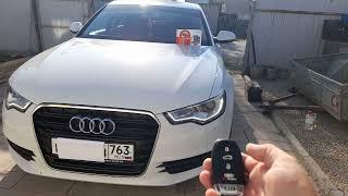 Audi A6 C7 Установка сигнализации с автозапуском. Город Самара.