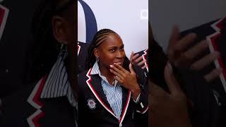 #CocoGauff is going beyond her young self's expectations.  #teamusa #olympics #paris2024 #interview