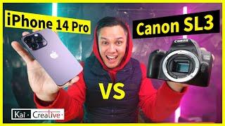 iPhone 14 Pro Vs Canon SL3 250D Photos & Videos Compared | 2022 | KaiCreative