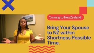 Partnership based work Visa! Bring your spouse over to NZ within the shortest possible time.