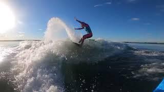 Wakesurf Slash Trick (Skim). Bailey Rush