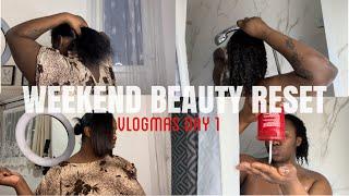 DAY 1 ~ LET 25 DAYS OF VLOGGING COMMENCE! | New Hairstyle | DIY CLUSTER LASHES | DUTY FREE DRINKS