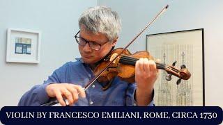 Tim Wright Fine Violins: Violin by Francesco Emiliani, Rome, circa 1730