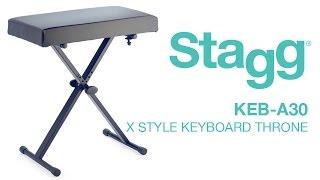 KEB-A30 X Style Keyboard Throne | Stagg Music