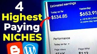 Best Blogging Niche 2023 | 4 Highest Paying USA Blogging Niche Ideas