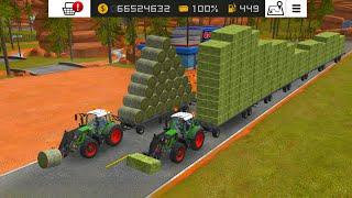 Overload Round And Square Bales In Fs 18 ! Farming Simulator 18 Timelapse | Fs18 Gameplay #fs18