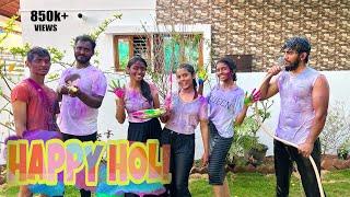 HAPPY HOLI ️  @madhugowda06        #nikhilnisha #madhugowda #holi