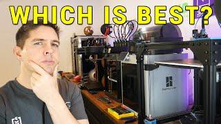 The 3D printers I actually use, and what annoys me about them