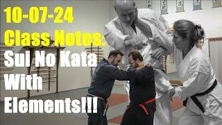 10-07-24 Ninjutsu Class Notes - Sui No Kata With Elements