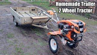 Two Wheel Tractor Homemade Trailer Motocultivator Ruris 913 Acc 13 HP