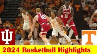 #17 Indiana vs #12 Tennessee Basketball Game Highlights 10 27 2024