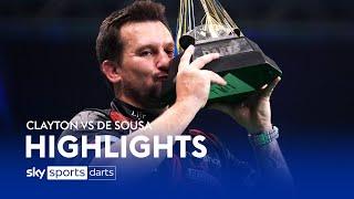 Clayton crowned Premier League champion! | Clayton vs de Sousa | Premier League Darts Highlights