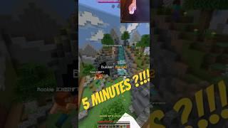 CAVE BUILD IN 5 MINUTES?!?!? #minecraft #gaming #shorts #mcreator