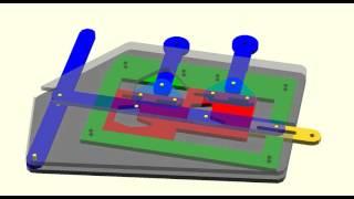 Sliding plate logic gate