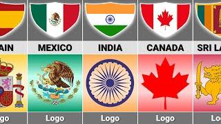 List Flags of Countries With Logos Inside the Flag