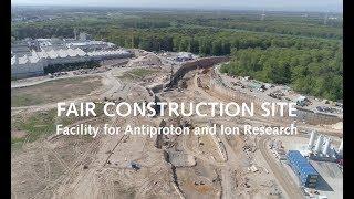 Drone video of FAIR construction site