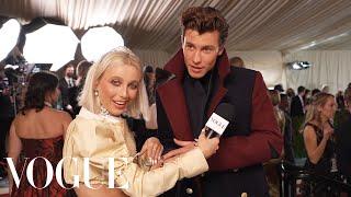 Shawn Mendes on His Upcycled Met Gala Outfit | Met Gala 2022 With Emma Chamberlain | Vogue