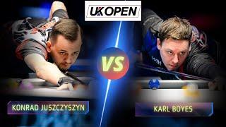 KONRAD JUSZCZYSZYN VS KARL BOYES | 2024 UK OPEN #billiards #nineball #9ballpool #highlights