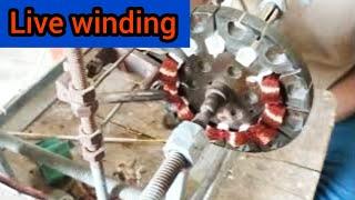 Homemade ceiling fan winding machine || ceiling fan winding machine