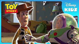 Woody Meets Buzz! ‍ | Toy Story | Disney Kids