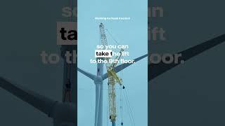 Pontus lifts 70 tonnes into the air #Vattenfall #Högspänning #windpower #fossilfree #sustainability