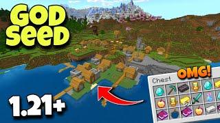 (God Seed) For Minecraft 1.21 Bedrock And Pocket Edition | Seed Minecraft 1.21 | Minecraft Seeds