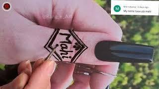 Name mehndi design/ simple mehndi Designs \ coment with your name