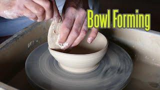 Bowl forming for Beginners. Wheel Throwing pottery series.