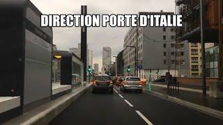 direction porte d'Italie - Roote 4K- Drinving- France