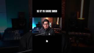 SE V7 VS SHURE SM58. #worship #dynamicmicrophone #shure