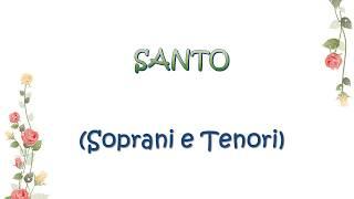 SANTO con testo voce soprani e tenori ORA SEI CON NOI