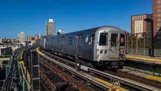 BMT Brighton: (Q) Train Action @ West 8th Street-NY Aquarium