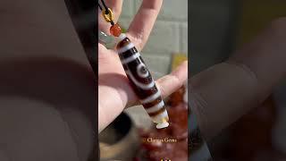 Một chiếc Dzi 2 Mắt thân ngấn vẫy Rồng  #shorts #short #trangsucphongthuy #claritasgems