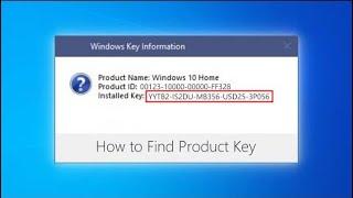 How to Find Windows 10 Product Key - 2020