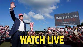 Watch live: Trump courts voters at Florida rally as veepstakes heats up