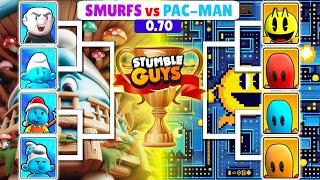 NEW SKIN 0.70 | SMURFS vs PAC-MAN | Stumble Guys Tournament