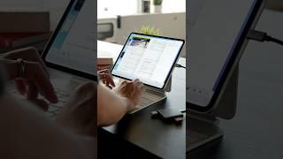 iPad 取代電腦可以嗎？用M4 iPad Pro 工作生活一整天很可以！#ipadpro #magickeyboard #applepencil #monitormate #ci6 #usbchub