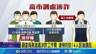 高雄市調處爆貪污 檢約談14調查官訊後請回｜三立新聞網 SETN.com